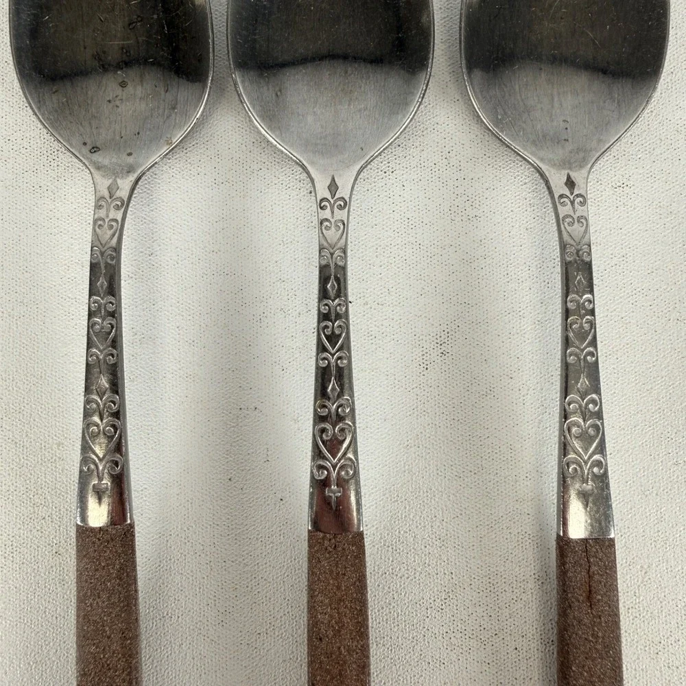 VTG Interpur Stainless Flatware 3 Pcs TEASPOONS 6 3/4